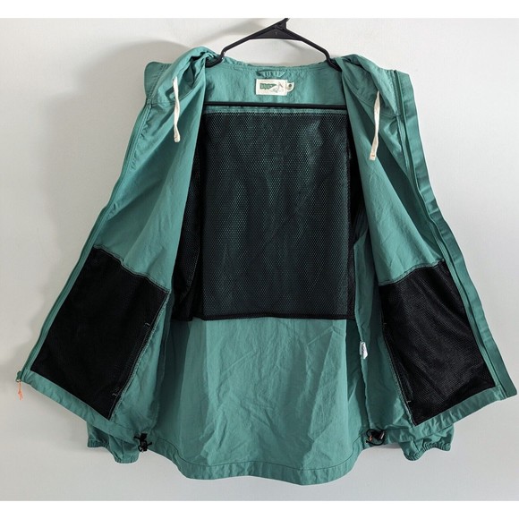 Wellen Wind Shell Rain Jacket Men's Size Large Deep Sea Green Huckberry Coat - Picture 2 of 10